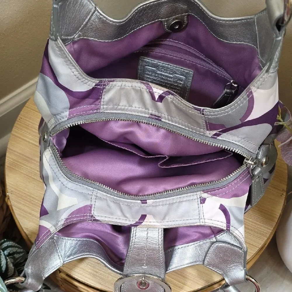 Coach Soho Scarf Print Hobo and Wallet - Picture 9 of 15